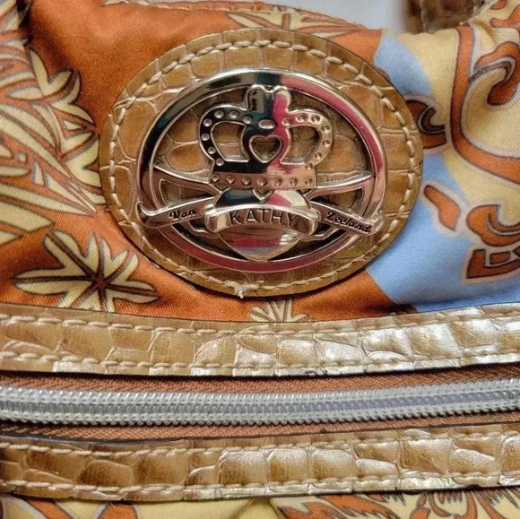 Kathy Van Zeeland Vintage Y2K Sateen Printed Purse - Picture 3 of 7